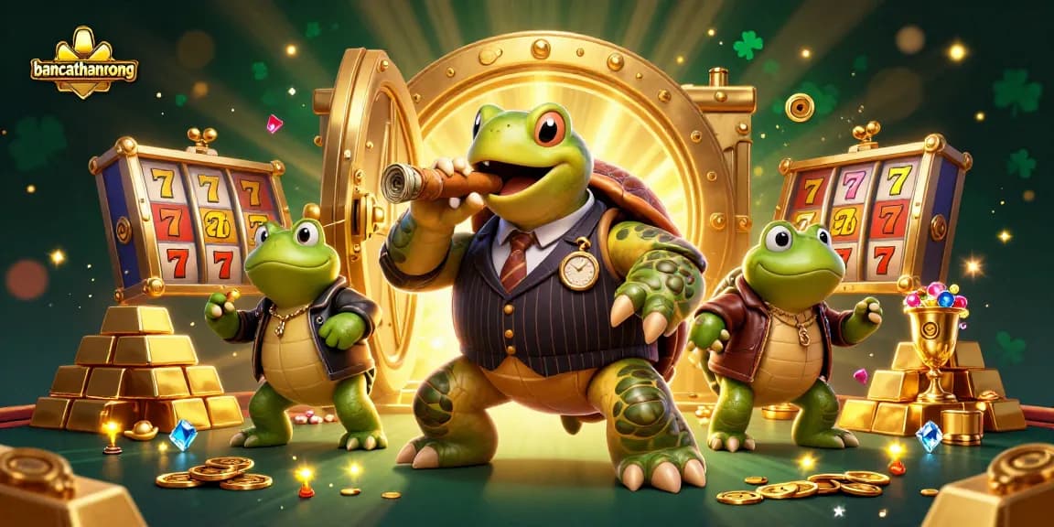 Experience thrilling casino action with bancathanrong as a mobster turtle presides over a wealth of games.