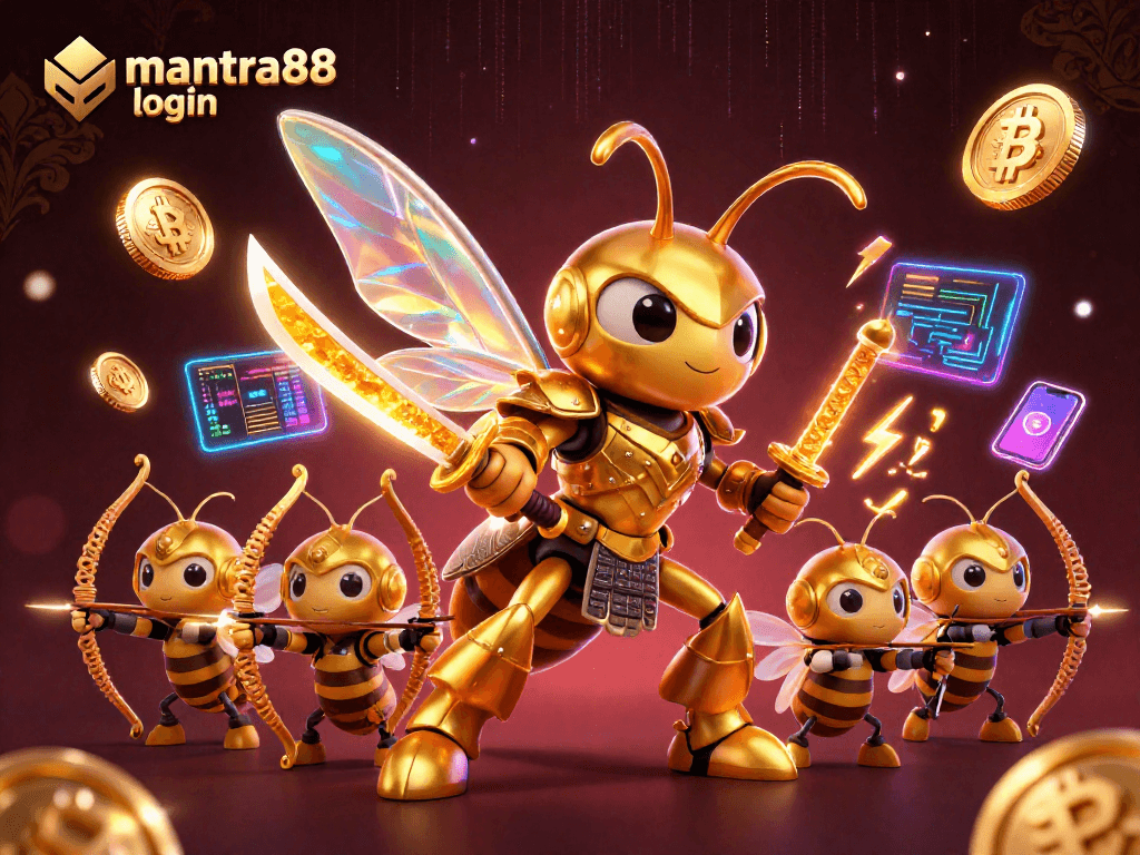 Engage with mantra88 login for thrilling gameplay in a vibrant online casino environment featuring dynamic characters.