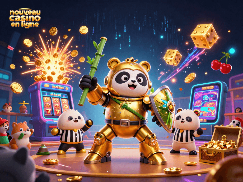 Profitez de l'expérience ludique d'un nouveau casino en ligne avec des machines à sous et des personnages 3D amusants.