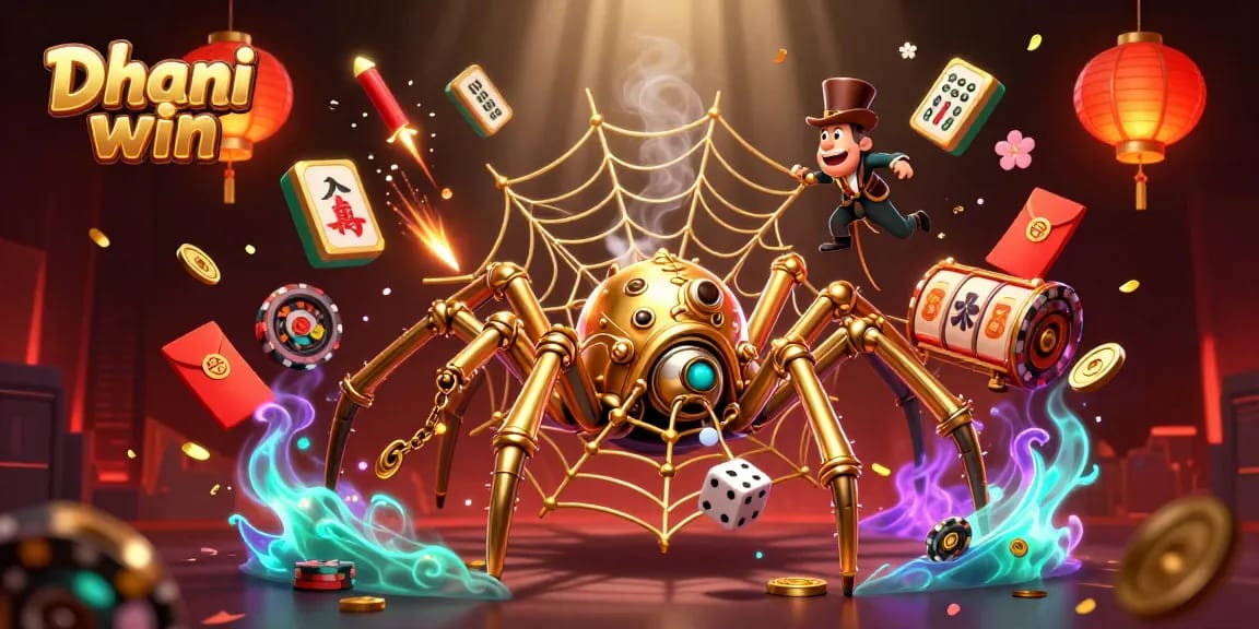 Dive into Dhani win's colorful world of slots, featuring vibrant characters and gleaming rewards.