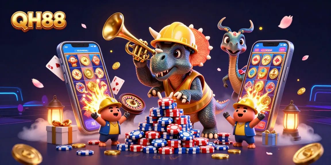 Experience the excitement of QH88 with interactive gaming elements and dynamic characters.