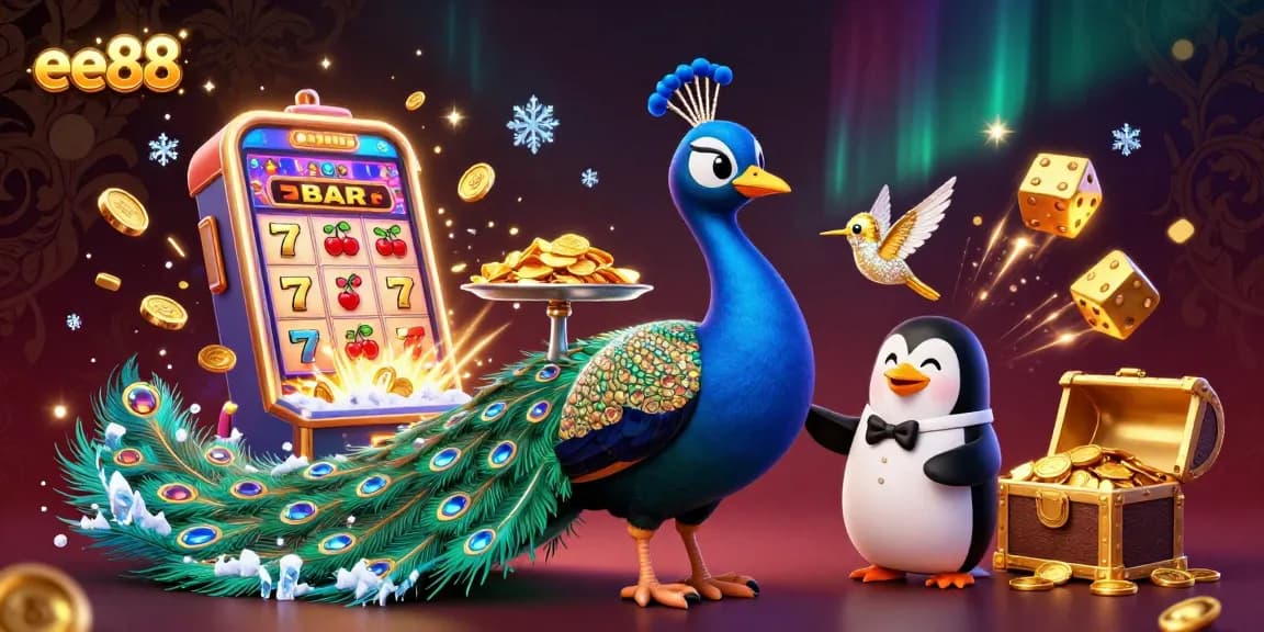 Experience thrilling gameplay with ee88 at a vibrant casino scene featuring unique characters.