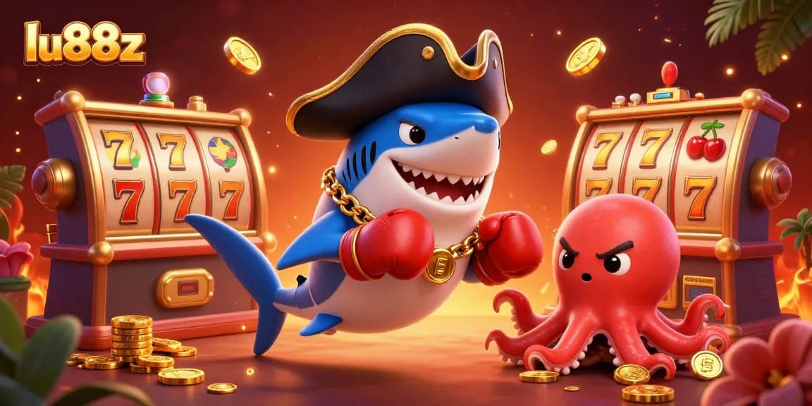 Spin the reels for a chance to win at lu88z with vibrant slot symbols and playful characters.