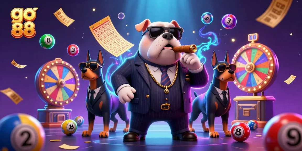 Engage in action with go 88 as a mafia boss bulldog leads exciting lottery elements.