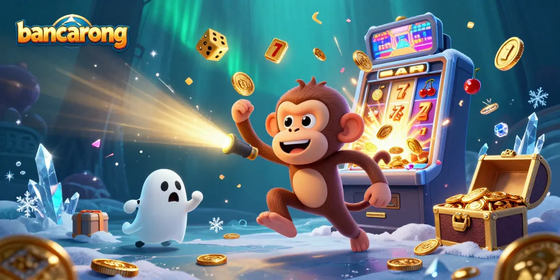 Join the bancarong adventure as the mischievous poltergeist monkey and ghost-hunter puppy explore a vibrant casino.