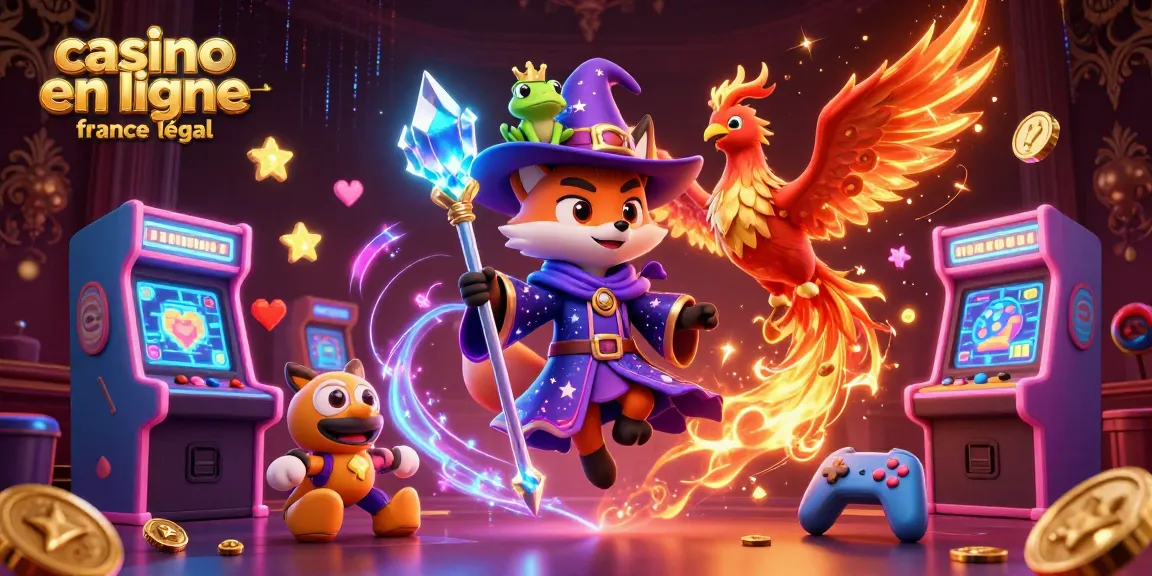 Un aperçu du spectacle lumineux des casinos en ligne en France légal avec des éléments de jeu captivants.