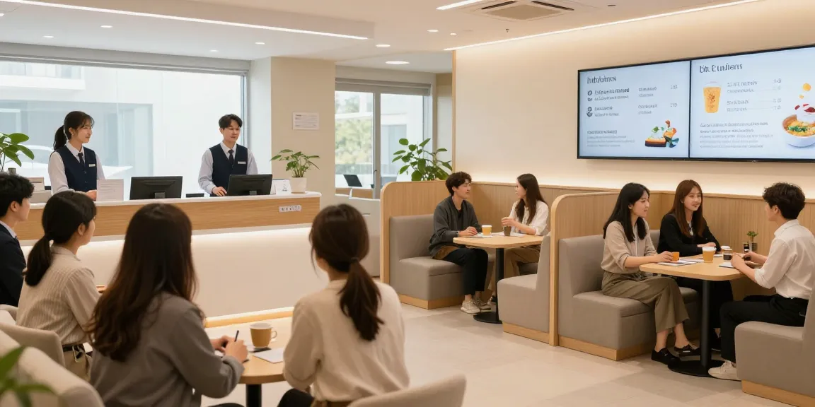 Paju오피 service establishment with young managers providing excellent customer service, showcasing engaging environment and welcoming atmosphere.
