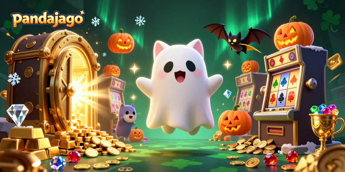 Pandajago mengundang pemain meraih jackpot di kasino menakutkan dengan kucing hantu dan kelelawar.