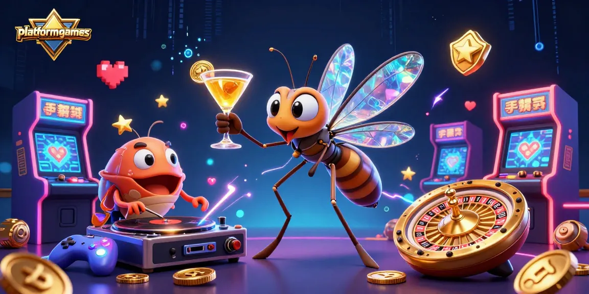 Join the excitement at platformgames with vibrant casino characters and gaming elements.