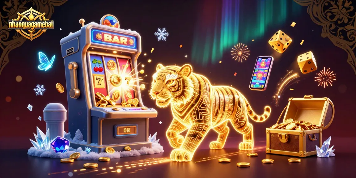 Experience thrilling wins at nhanquagamebai, featuring a vibrant digital casino scene.