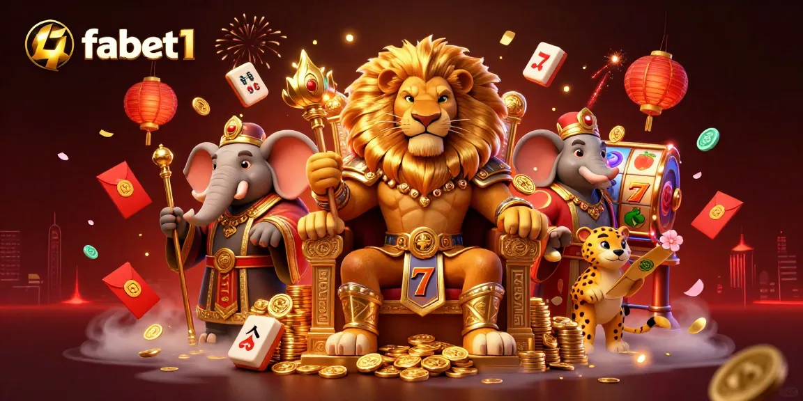 Experience the thrill of fabet1 with vibrant slot reels, lucky symbols, and iconic characters.
