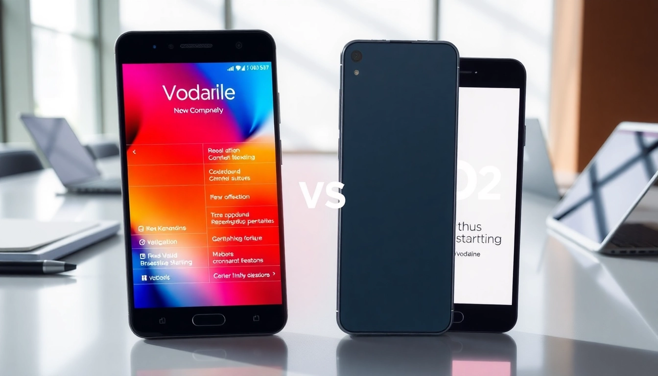 Compare Vodafone vs O2 business mobile features through dynamic visuals and charts.