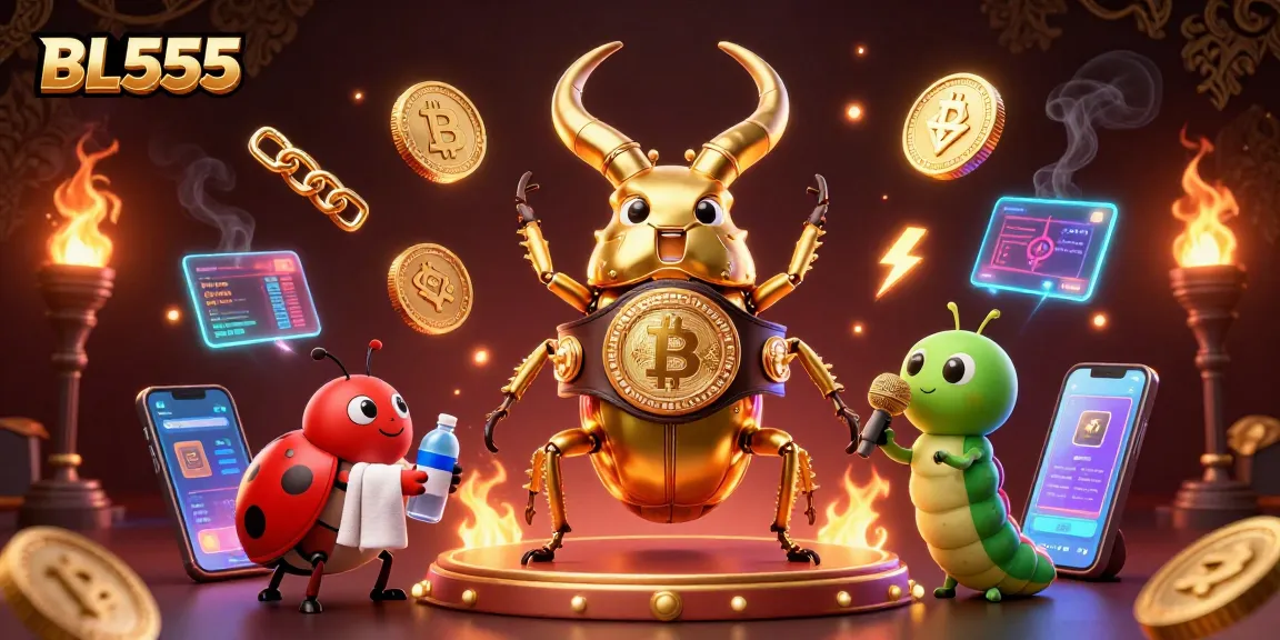 Engage in thrilling gameplay at BL555, featuring the dynamic world of cryptocurrency with vibrant game elements.