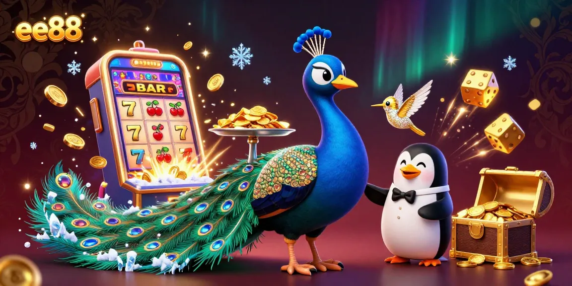 Experience thrilling gameplay with ee88 at a vibrant casino scene featuring unique characters.