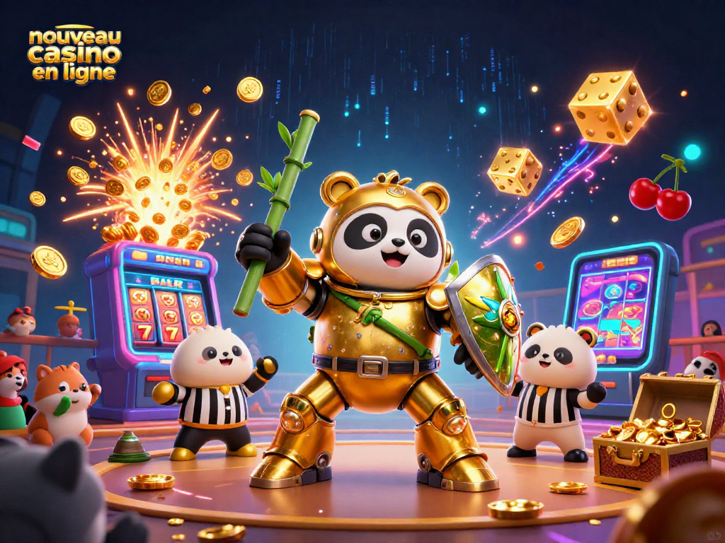 Profitez de l'expérience ludique d'un nouveau casino en ligne avec des machines à sous et des personnages 3D amusants.