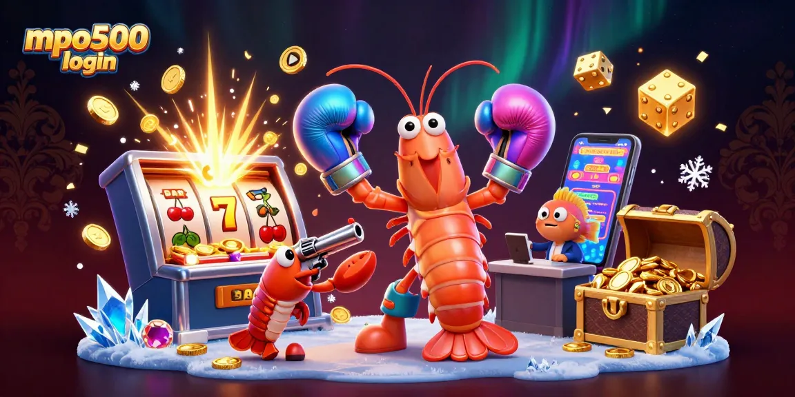 Play with mpo500 login while enjoying vibrant casino action in a detailed animated scene.