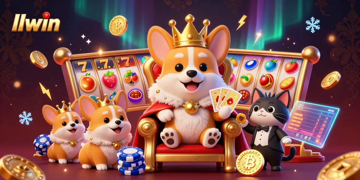 Experience thrilling jackpots and vibrant slot games with llwin's dynamic casino illustration.