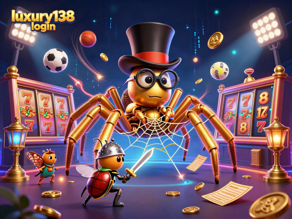 Masuk ke luxury138 login dengan karakter unik mendemonstrasikan slot populer dan aksi permainan kasino yang seru.