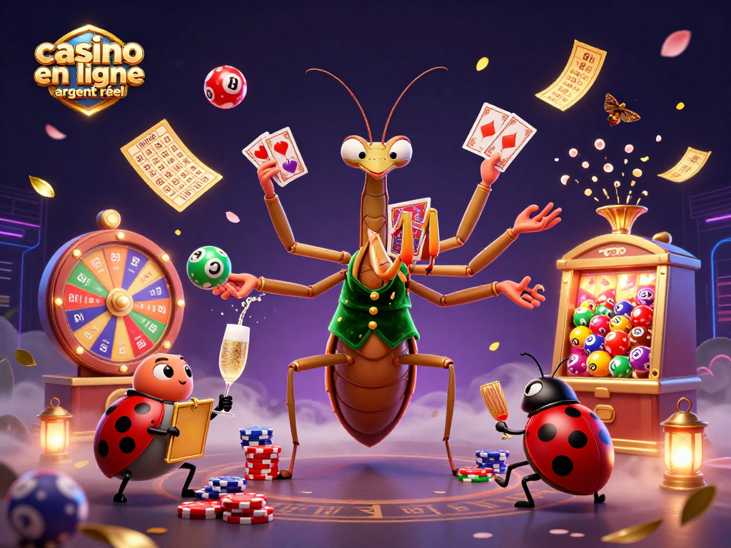 Jouez et gagnez avec les jeux de casino en ligne argent réel dans une ambiance de fête animée.