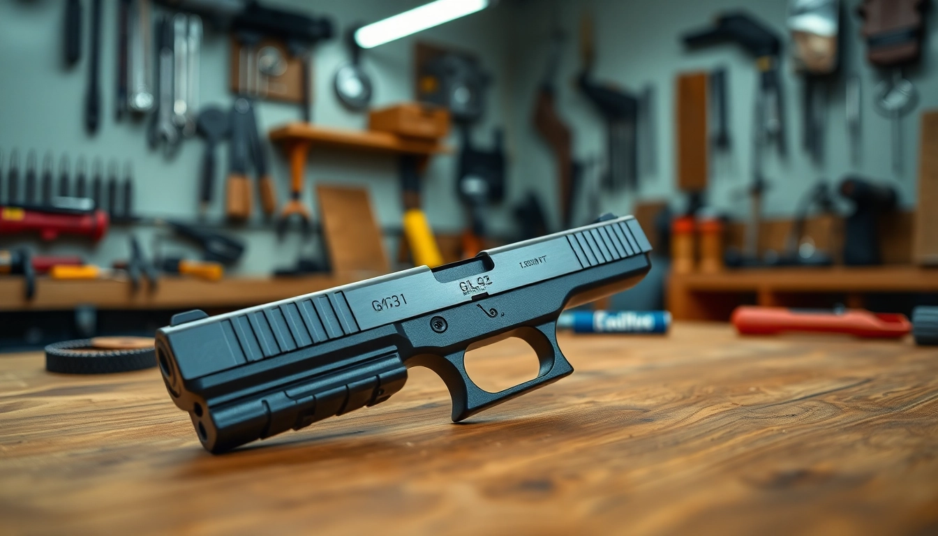 Enhance your firearm with a Glock 43 slide MOS showcasing precision engineering and quality craftsmanship.