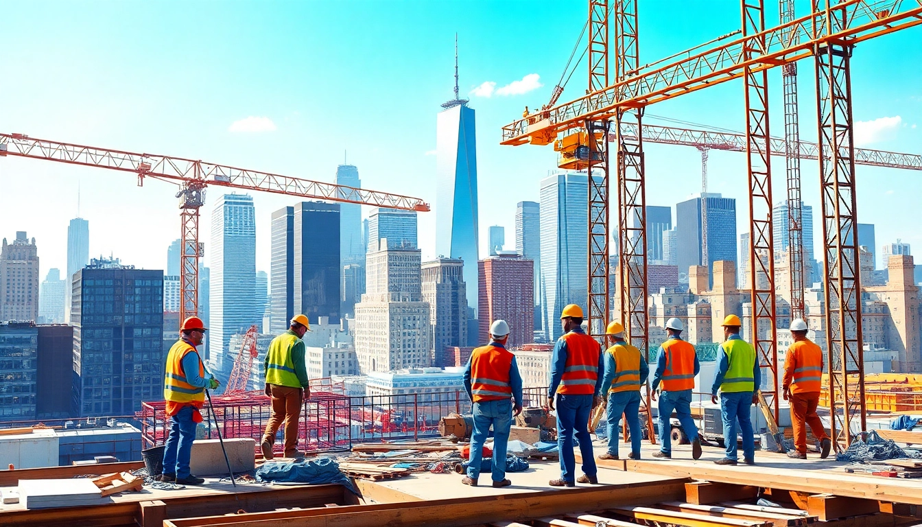 Manhattan Commercial General Contractor collaborating on dynamic construction project.