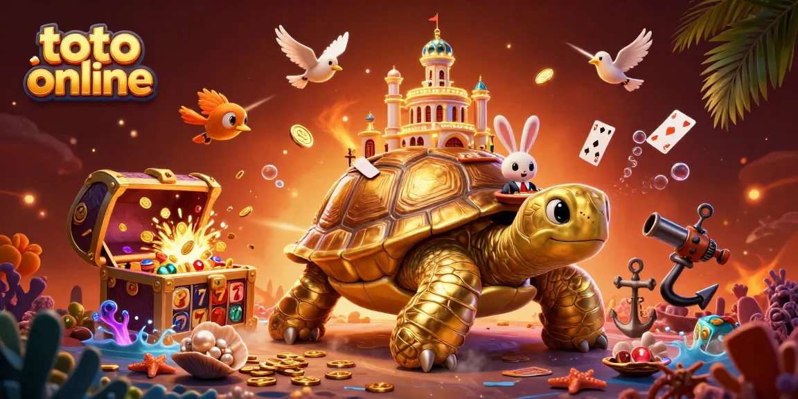 Menghadapi tantangan di toto online dengan tortoise emas raksasa dan dealer kelinci di casino mini