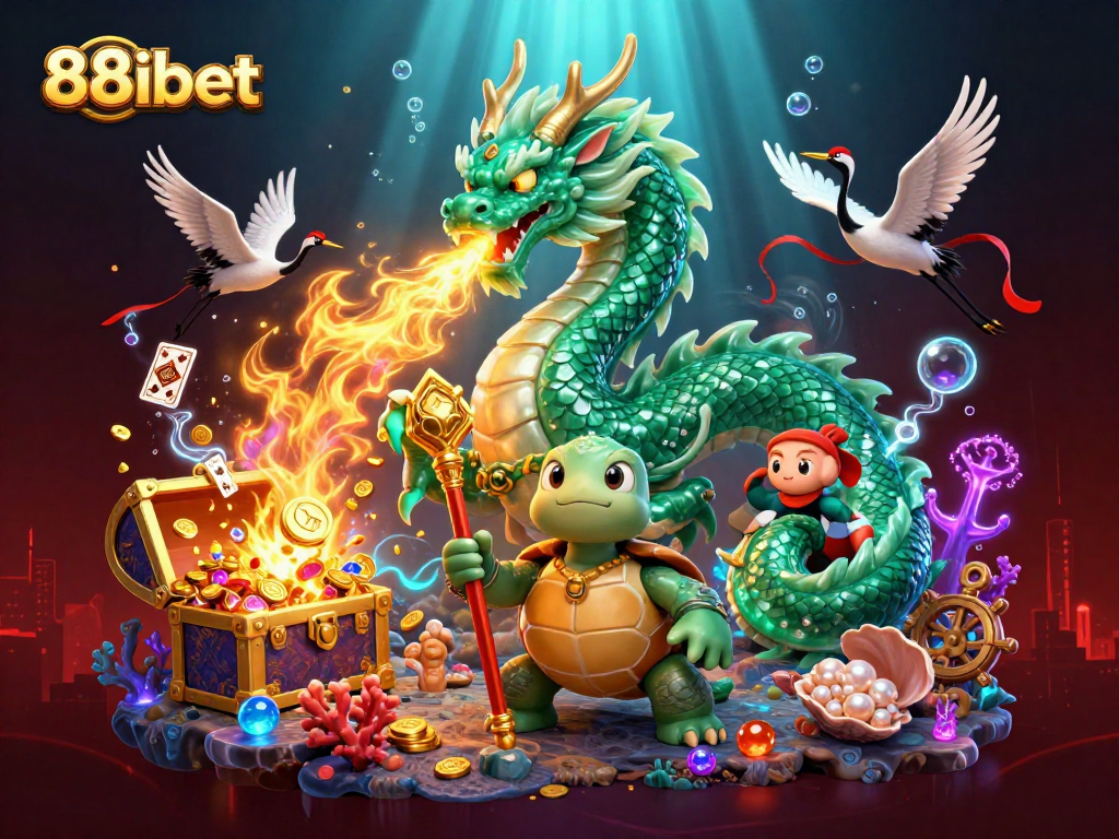 Engage with 88ibet's vibrant casino world featuring lucky symbols and dynamic game elements.