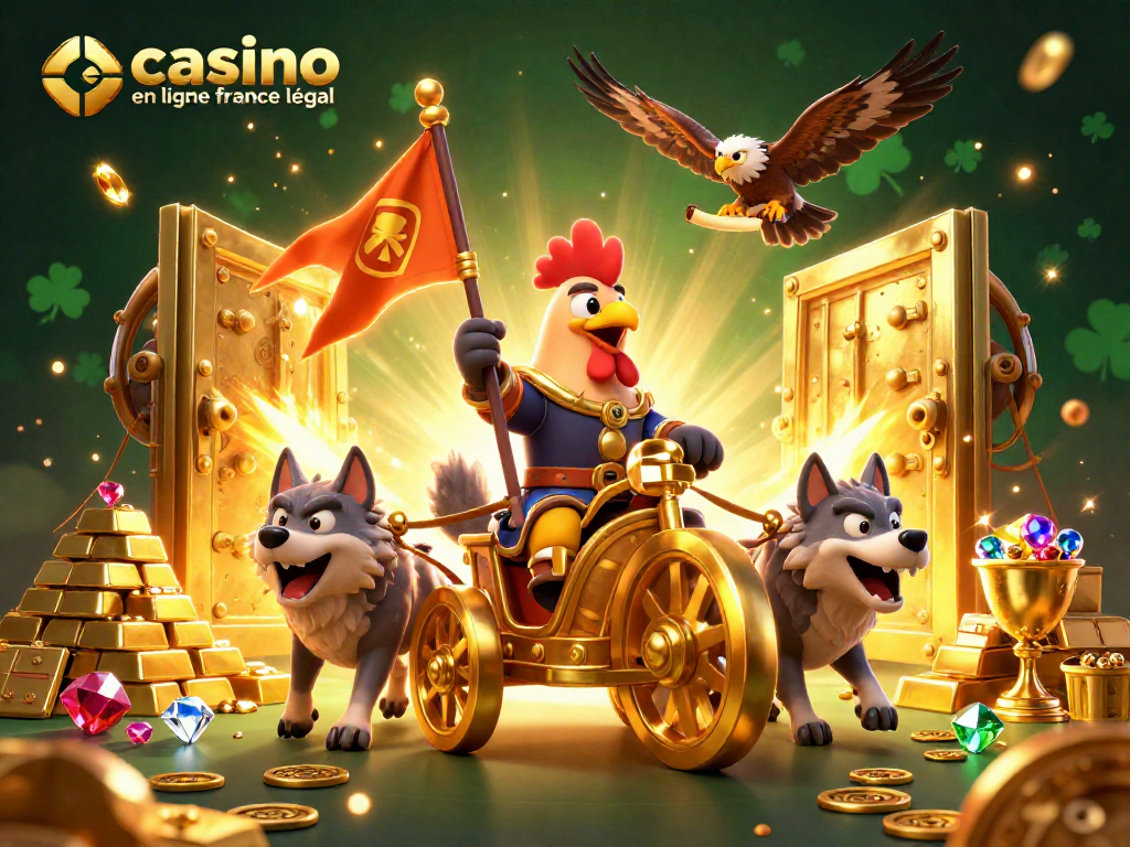 Profitez du jeu avec notre illustration animée de casino en ligne légal en France, combinant stratégie et gains.