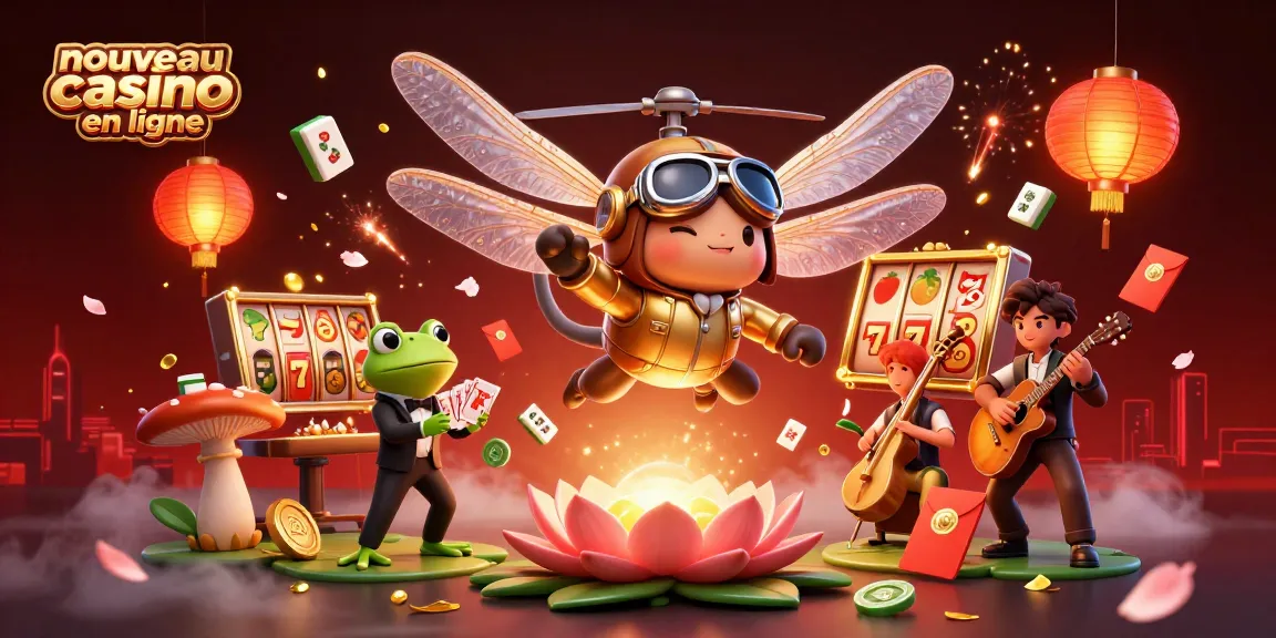Découvrez le nouveau casino en ligne aux cartes jouées par un crapaud, illuminé par des lanternes dorées.