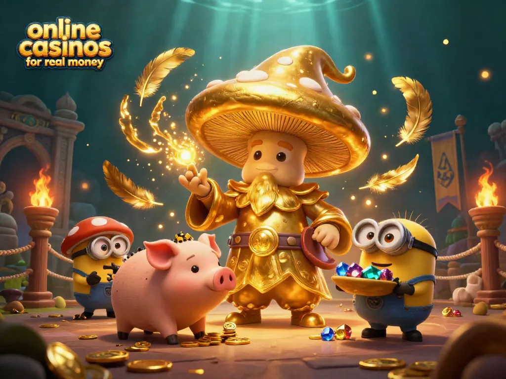 Experience thrilling gameplay at online casinos for real money with magical characters and treasures.