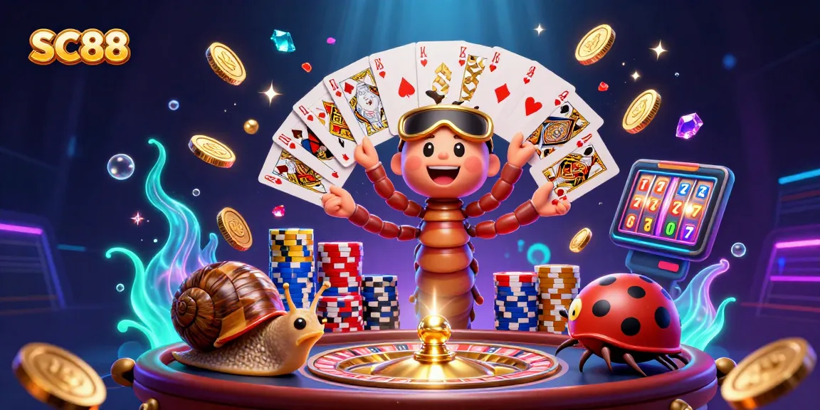 SC88 invites players to enjoy thrilling casino games, featuring vibrant characters and exciting elements.
