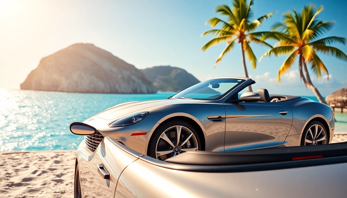 Experience the best car rental saint barth with a luxury convertible on stunning tropical beaches.