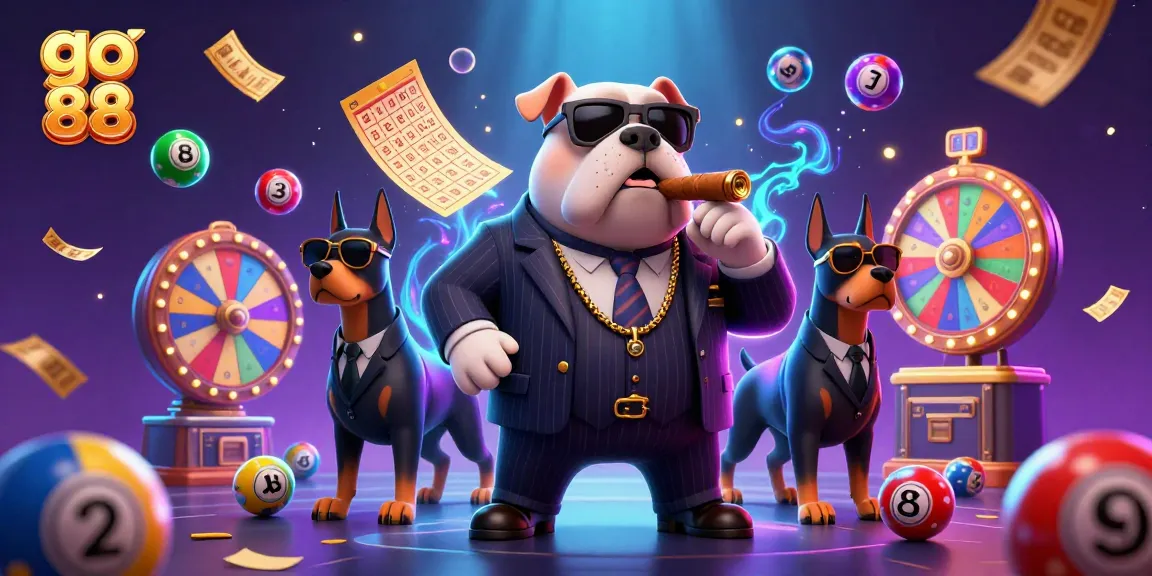 Engage in action with go 88 as a mafia boss bulldog leads exciting lottery elements.